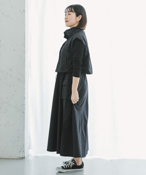 ITEMS URBANRESEARCH(アイテムズ アーバンリサーチ（レディース）)/ナイロンベストセットワンピース/img02