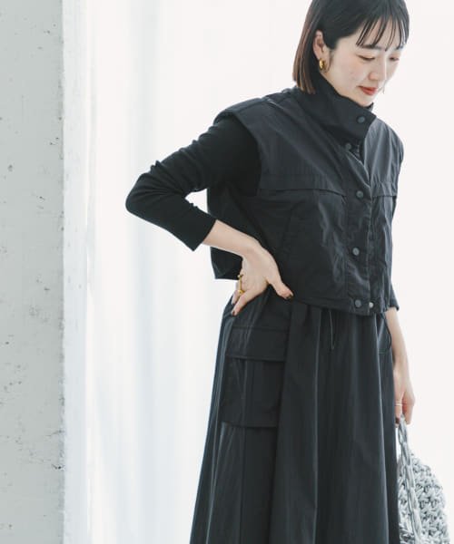 ITEMS URBANRESEARCH(アイテムズ アーバンリサーチ（レディース）)/ナイロンベストセットワンピース/img05