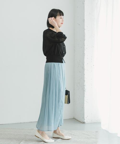 ITEMS URBANRESEARCH(アイテムズ アーバンリサーチ（レディース）)/シアーシャイニープリーツスカート/img15