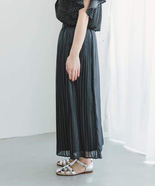 ITEMS URBANRESEARCH(アイテムズ アーバンリサーチ（レディース）)/シアーシャイニープリーツスカート/img18