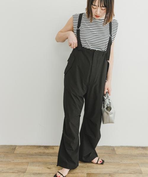 ITEMS URBANRESEARCH(アイテムズ アーバンリサーチ（レディース）)/ストレッチ2WAYサロペット/img04