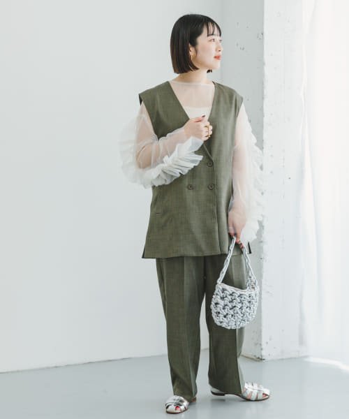 ITEMS URBANRESEARCH(アイテムズ アーバンリサーチ（レディース）)/ジレ×パンツセット/img26