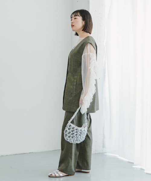 ITEMS URBANRESEARCH(アイテムズ アーバンリサーチ（レディース）)/ジレ×パンツセット/img27