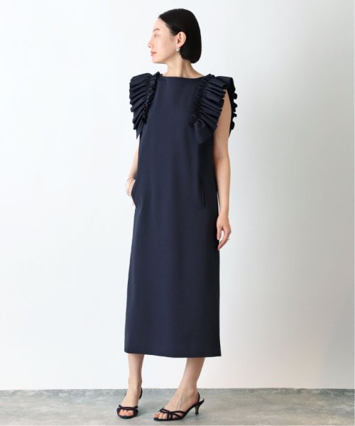 【Room no.8 BLACK/ルームエイトブラック】Camellia Frill /S ドレス VERMEIL par Room no