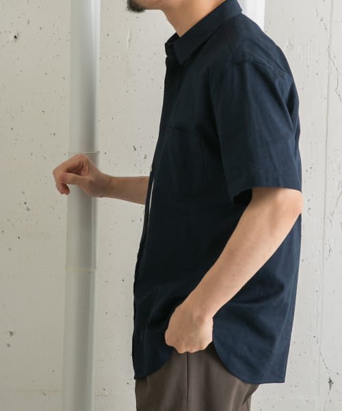 URBAN RESEARCH ROSSO(URBAN　RESEARCH　ROSSO（MEN）)/『XLサイズあり』リネンレギュラーカラー半袖シャツ/img48