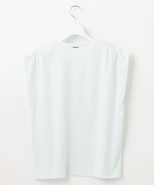 JIYU-KU（SMALL SIZE）(自由区（小さいサイズ）)/【カタログ掲載・洗える】タックギャザーネック Tシャツ/img06
