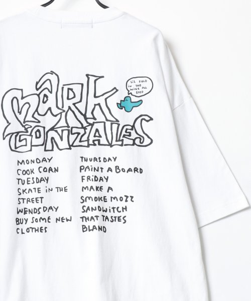 LAZAR(ラザル)/【Lazar】MARK GONZALES /マークゴンザレス オーバーサイズ ストリート バックプリント 半袖Tシャツ メンズ カジュアル トップス/img50