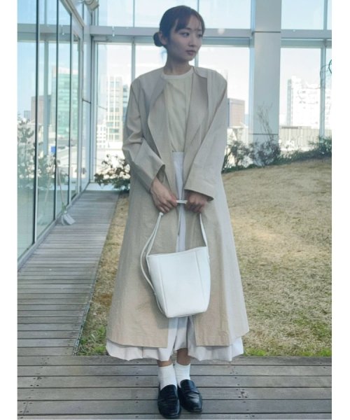 【CLASSY.5月号掲載】シュリンクレザーバケツバッグ 