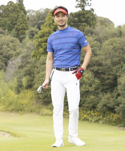 le coq sportif GOLF (ルコックスポルティフ（ゴルフ）)/【ストレッチフォーサー】ボーダー柄モックネックシャツ/img05