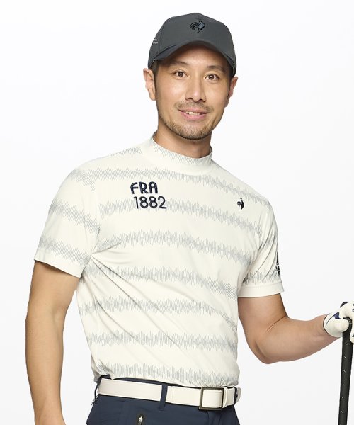 le coq sportif GOLF (ルコックスポルティフ（ゴルフ）)/【ストレッチフォーサー】ボーダー柄モックネックシャツ/img12