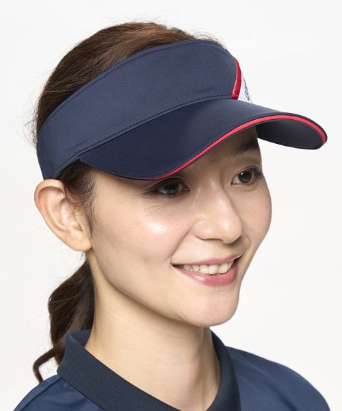 le coq sportif GOLF (ルコックスポルティフ（ゴルフ）)/シーズンモチーフ切り替えサンバイザー（池田エライザ着用）/img01