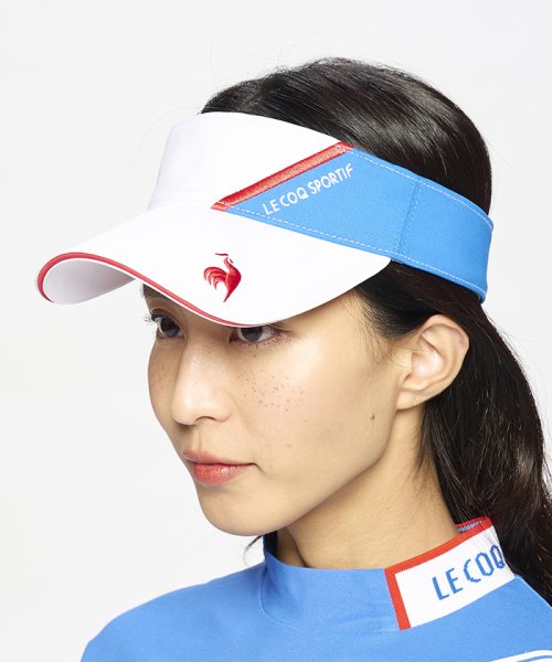 le coq sportif GOLF (ルコックスポルティフ（ゴルフ）)/シーズンモチーフ切り替えサンバイザー（池田エライザ着用）/img04