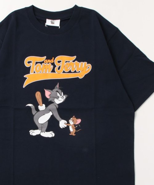 MARUKAWA(マルカワ)/Tom&Jerry/トムとジェリー ワンポイント 刺繍 半袖Tシャツ キャラクター Tシャツ メンズ レディース /img43