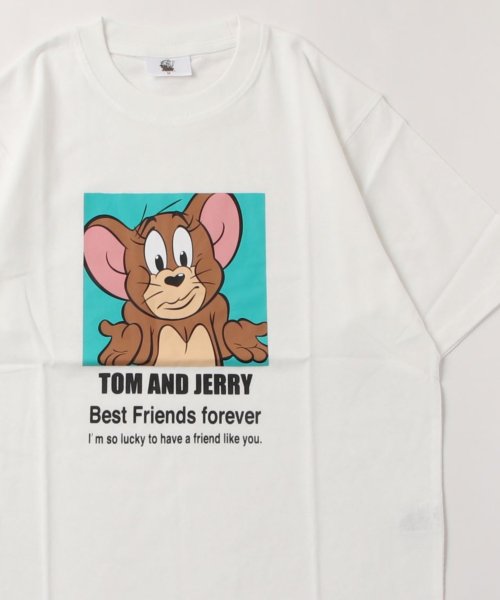 MARUKAWA(マルカワ)/Tom&Jerry/トムとジェリー ワンポイント 刺繍 半袖Tシャツ キャラクター Tシャツ メンズ レディース /img44
