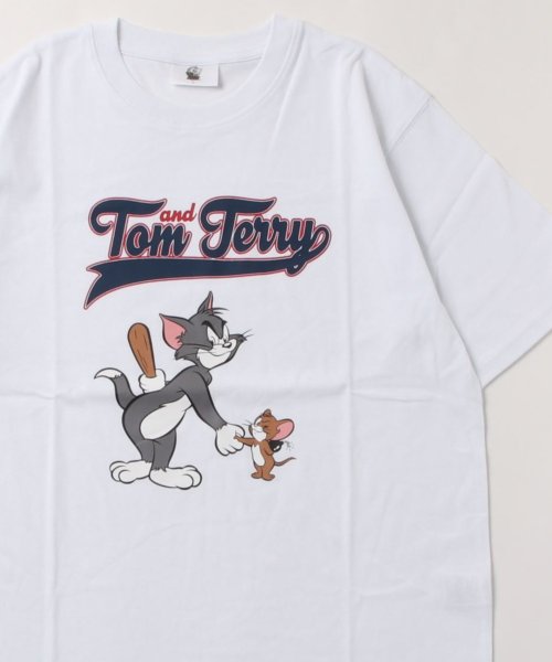 MARUKAWA(マルカワ)/Tom&Jerry/トムとジェリー ワンポイント 刺繍 半袖Tシャツ キャラクター Tシャツ メンズ レディース /img37
