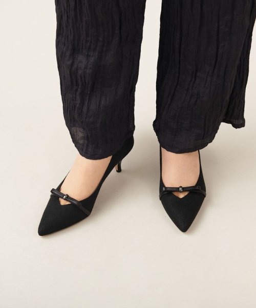 メタルループリボン パンプス55↑ あらかじめご了承ください