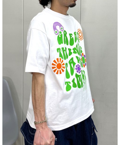 RAD CHAMP(ラッドチャンプ)/レトロヒッピービッグシルエットTシャツ/img25