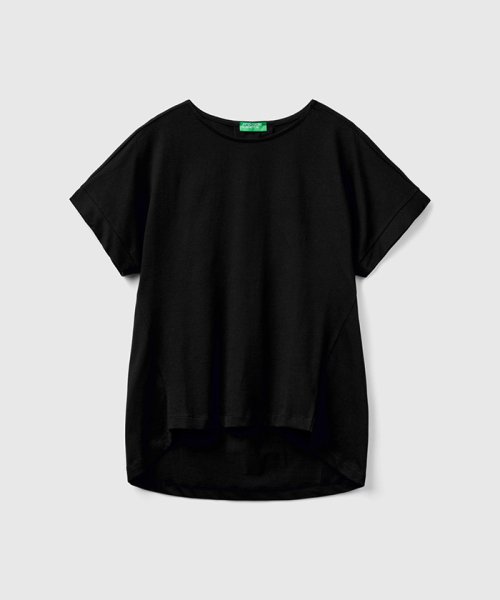 BENETTON (women)(ベネトン（レディース）)/クルーネックバックプリーツ半袖Tシャツ・カットソー/img02