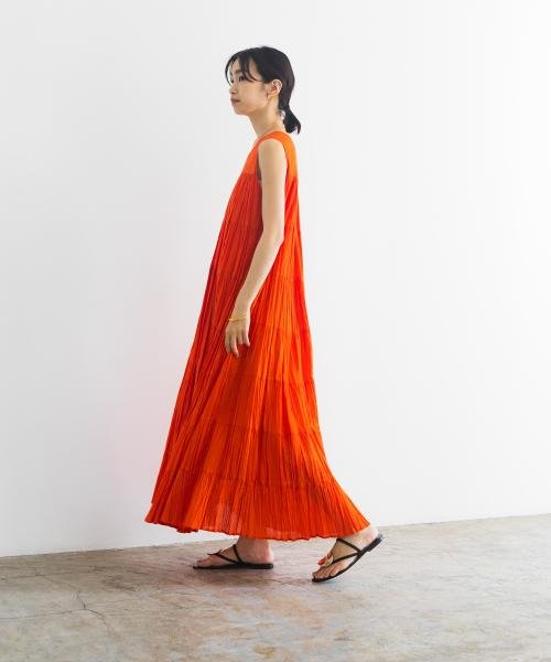 『一部WEB限定カラー』ティアードクリンクルワンピース 人気・おすすめ｜使いやすい・旅行におすすめ 品質保証 全国発送 在庫限り