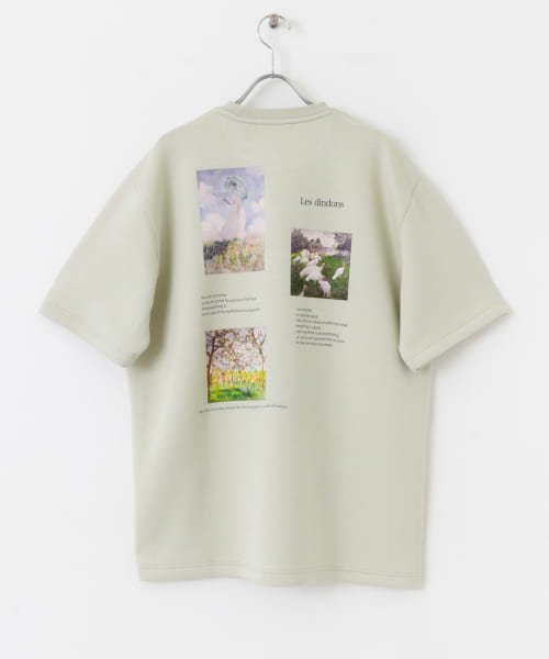 SENSE OF PLACE by URBAN RESEARCH(センスオブプレイス バイ アーバンリサーチ)/『別注』Claude Monet　グラフィックアートTシャツ(5分袖)A/img48