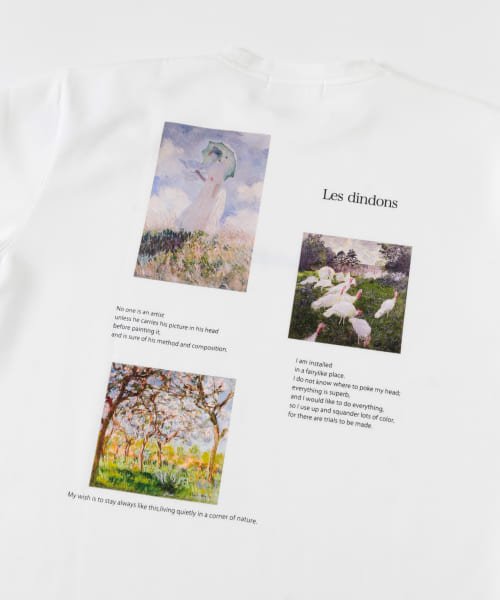 SENSE OF PLACE by URBAN RESEARCH(センスオブプレイス バイ アーバンリサーチ)/『別注』Claude Monet　グラフィックアートTシャツ(5分袖)A/img51