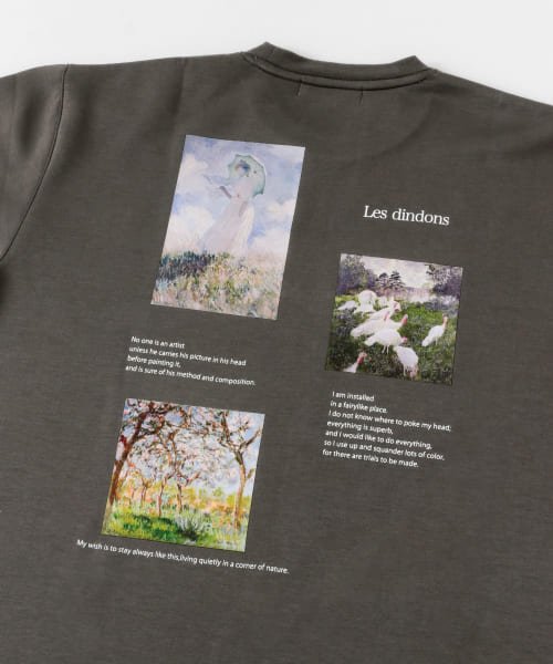 SENSE OF PLACE by URBAN RESEARCH(センスオブプレイス バイ アーバンリサーチ)/『別注』Claude Monet　グラフィックアートTシャツ(5分袖)A/img52