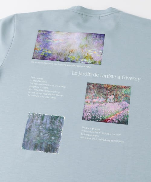 SENSE OF PLACE by URBAN RESEARCH(センスオブプレイス バイ アーバンリサーチ)/『別注』Claude Monet　グラフィックアートTシャツ(5分袖)B/img48