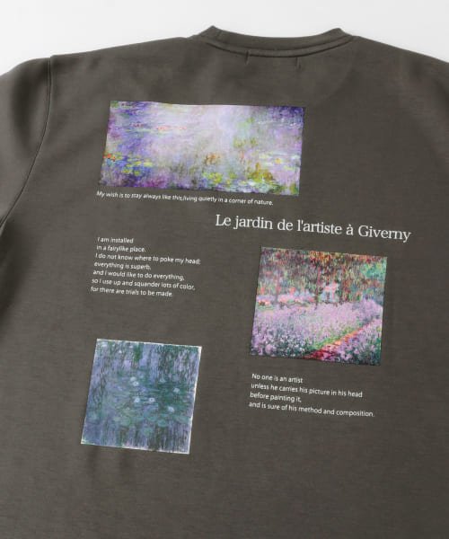 SENSE OF PLACE by URBAN RESEARCH(センスオブプレイス バイ アーバンリサーチ)/『別注』Claude Monet　グラフィックアートTシャツ(5分袖)B/img50