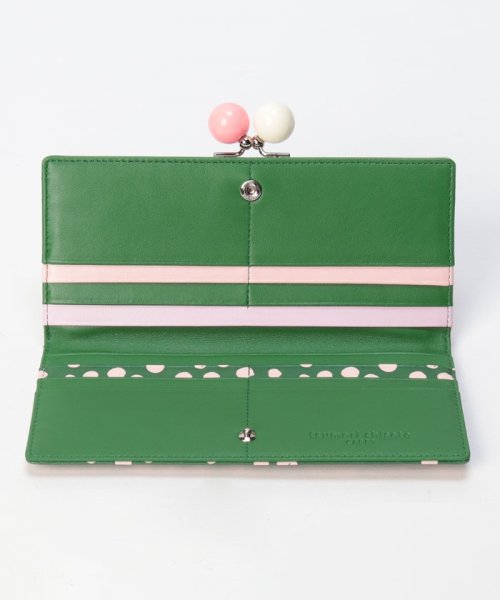 ポルカドット 長財布 がま口 