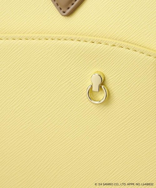 《推し事》「ポムポムプリン」コレクション クリアポケット付き バイカラーハンドルトート ジョエル 23SS　２WAYバッグ AAA1406772132(10725円)