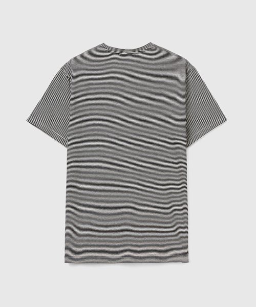 BENETTON (mens)(ベネトン（メンズ）)/クルーネック胸ポケット先染めストライプ半袖Tシャツ・カットソー/img04