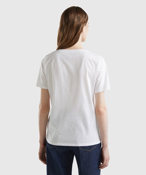 BENETTON (women)(ベネトン（レディース）)/Uネック胸ポケット半袖Tシャツ・カットソー/img09
