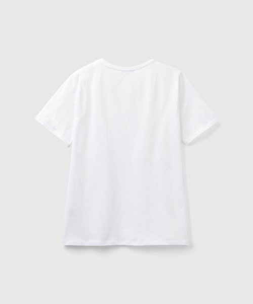 BENETTON (women)(ベネトン（レディース）)/Uネック胸ポケット半袖Tシャツ・カットソー/img11