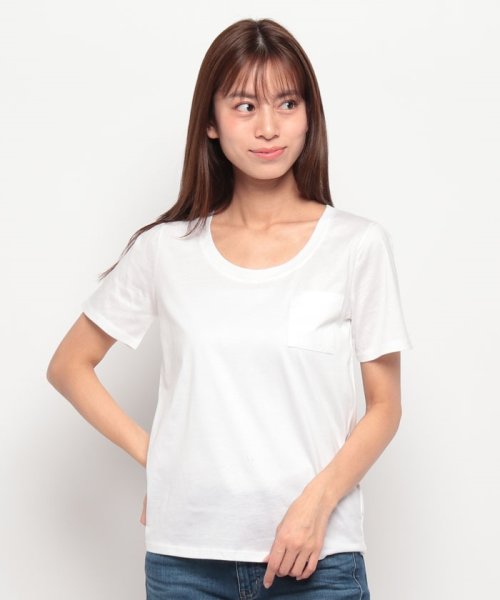 BENETTON (women)(ベネトン（レディース）)/Uネック胸ポケット半袖Tシャツ・カットソー/img12