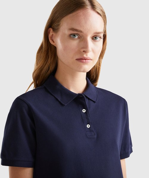 BENETTON (women)(ベネトン（レディース）)/ブランドロゴ刺繍入り半袖ポロシャツ/img22