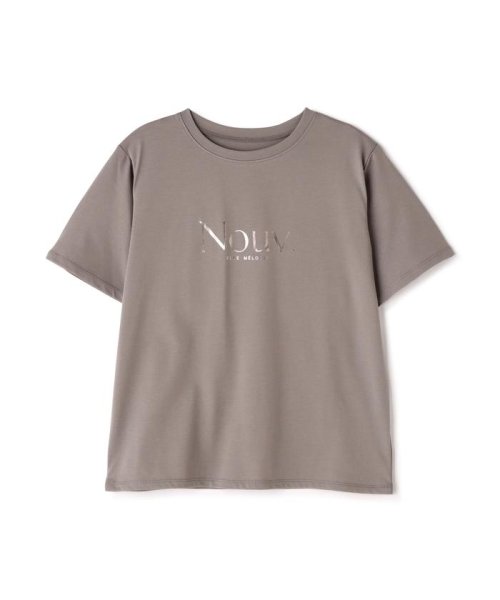 NATURAL BEAUTY BASIC(ナチュラルビューティーベーシック)/箔ロゴプリントTシャツ/img22