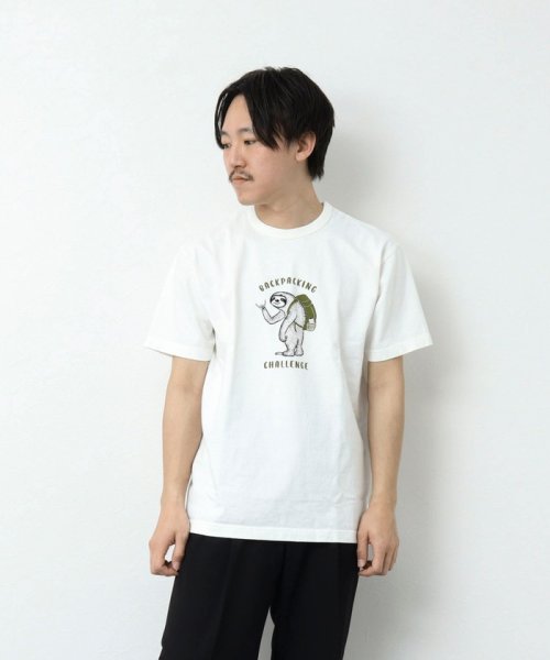 NOLLEY’S goodman(ノーリーズグッドマン)/BACKPACKING CHALLENGE フロントプリントTシャツ/img04