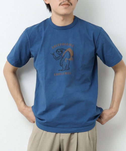 NOLLEY’S goodman(ノーリーズグッドマン)/BACKPACKING CHALLENGE フロントプリントTシャツ/img11