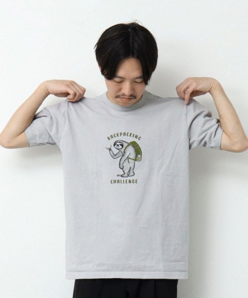 NOLLEY’S goodman(ノーリーズグッドマン)/BACKPACKING CHALLENGE フロントプリントTシャツ/img35