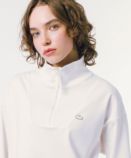 接触冷感 吸水速乾 COOL MAX クールマックス クロップド ハーフジップスウェット  ZYX1449306398(11000円)