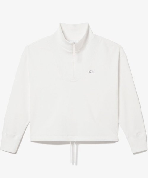 接触冷感 吸水速乾 COOL MAX クールマックス クロップド ハーフジップスウェット  ZYX1449306398(11000円)