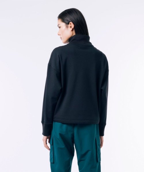 接触冷感 吸水速乾 COOL MAX クールマックス クロップド ハーフジップスウェット  ZYX1449306398(11000円)