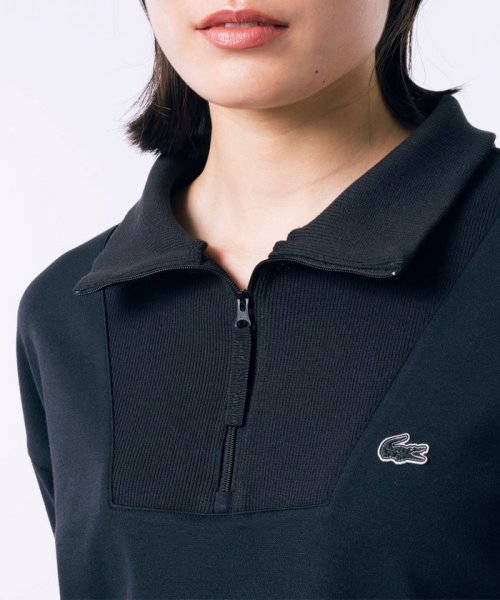 LACOSTE(ラコステ)/接触冷感 吸水速乾 COOL MAX クールマックス クロップド ハーフジップスウェット/img14