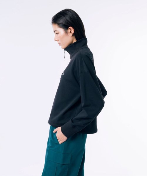 接触冷感 吸水速乾 COOL MAX クールマックス クロップド ハーフジップスウェット  ZYX1449306398(11000円)