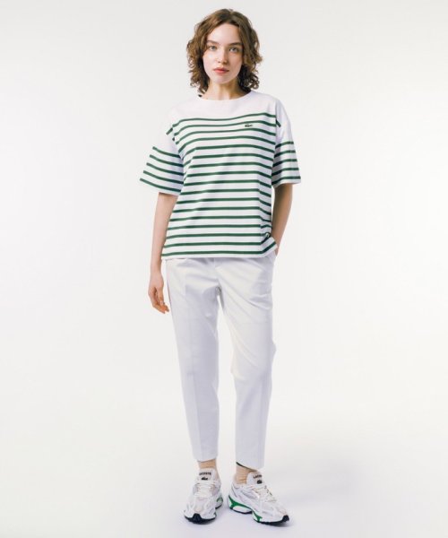 LACOSTE(ラコステ)/シルケット加工 パネルボーダーバスクシャツ/img07