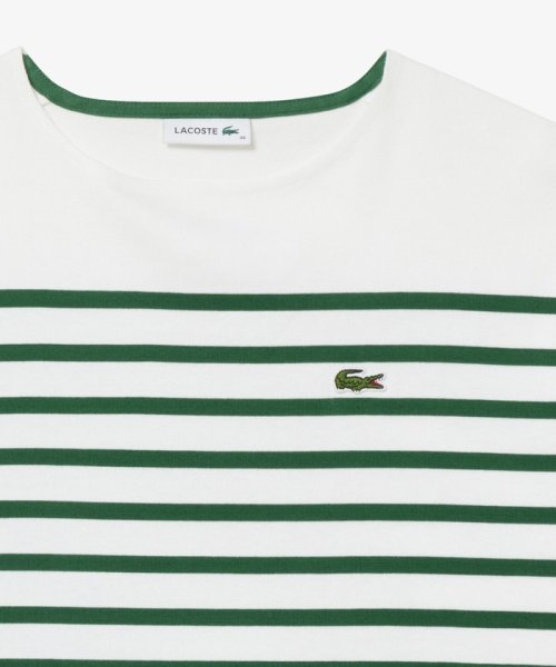 LACOSTE(ラコステ)/シルケット加工 パネルボーダーバスクシャツ/img09