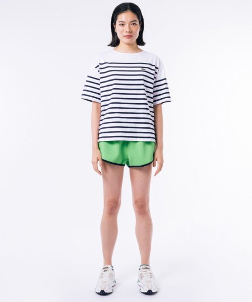 LACOSTE(ラコステ)/シルケット加工 パネルボーダーバスクシャツ/img13