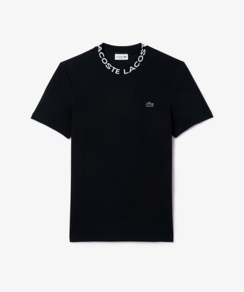 LACOSTE Mens(ラコステ　メンズ)/オーガニックコットン ストレッチ ジャカードリブニットカラー ミニ鹿の子地半袖Tシャツ/img03