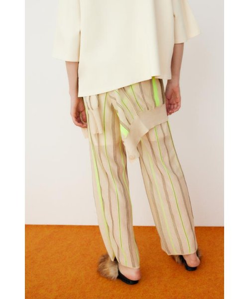 HeRIN.CYE(ヘリンドットサイ)/Sheer stripe knit pants/img06