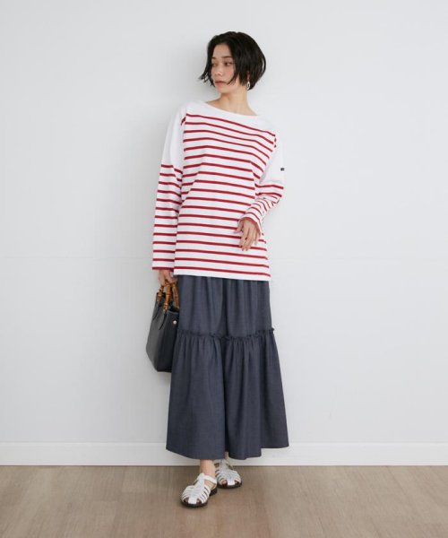 INED(イネド)/《SUPERIOR CLOSET》JEANNEパネルボーダービッグTシャツ《Le minor》/img08